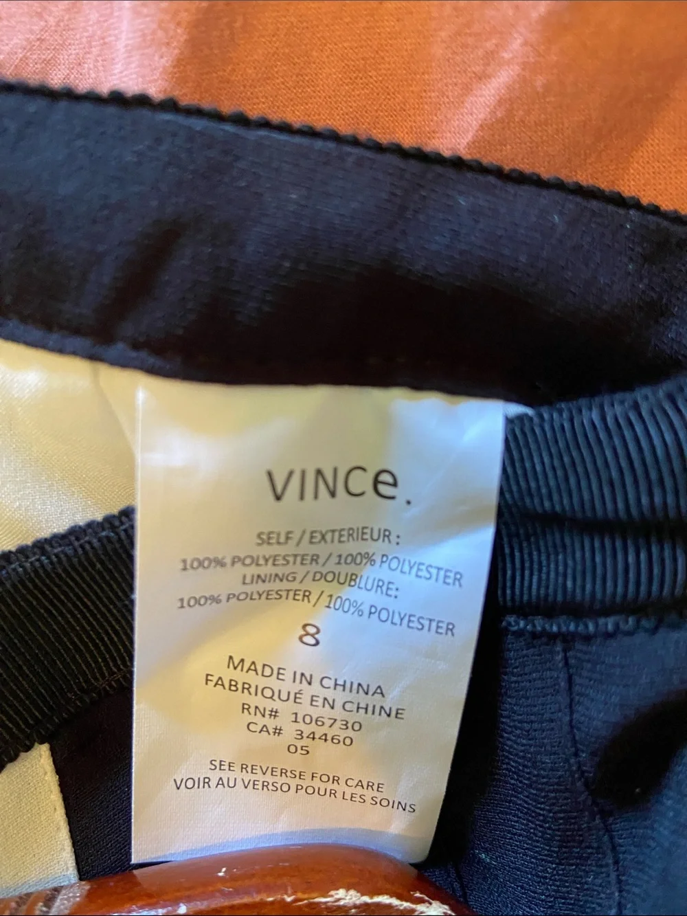 Vince Pleated Color Block A Line Skirt Size 8 - Picture 9 of 9